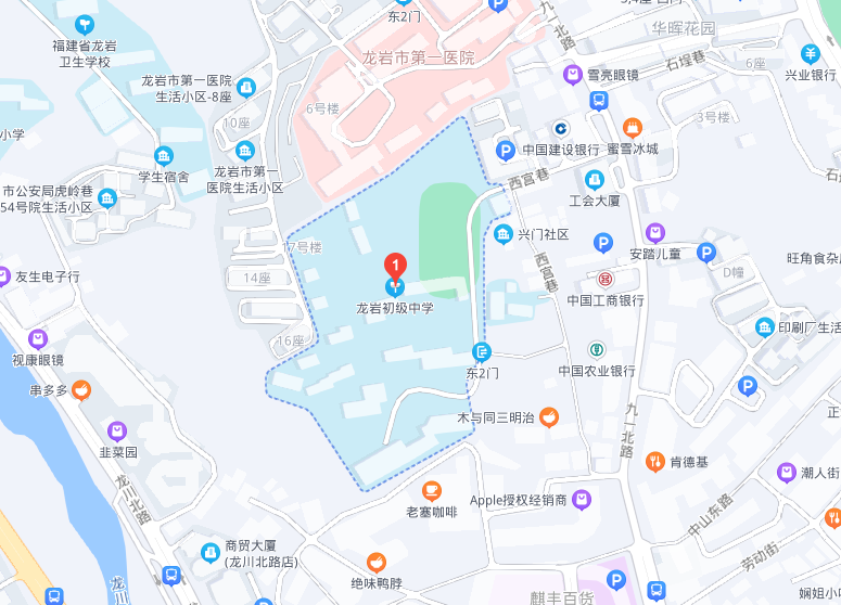 龙岩学院校内地图图片